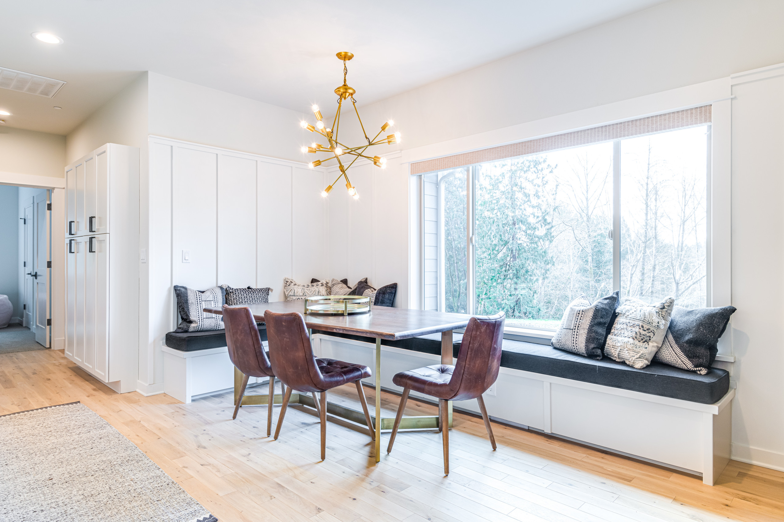 built in bench dining nook gig harbor