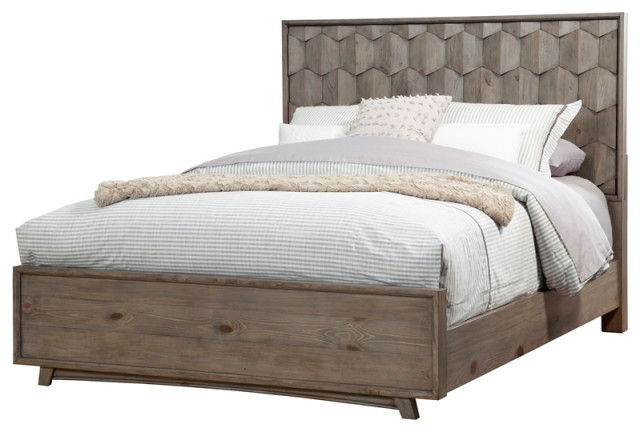 Alpine Furniture Shimmer Wood Queen, Urban Home Meadow Queen Platform Bed