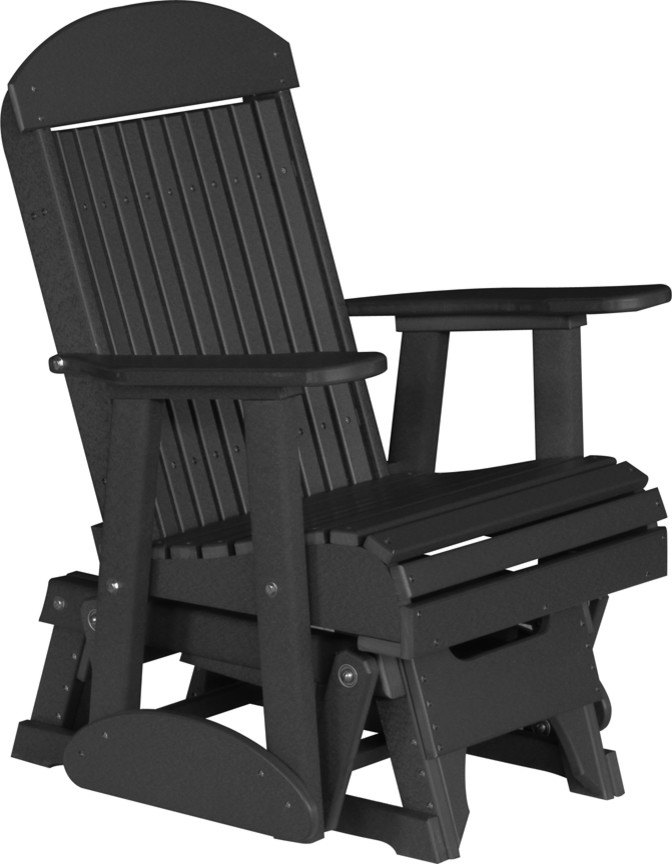 2' Poly Highback Classic Glider Chair Contemporary Outdoor Gliders by Furniture Barn USA