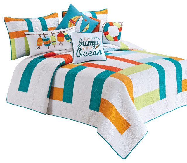 Zuma Bay Quilt - Beach Style - Quilts And Quilt Sets - by 