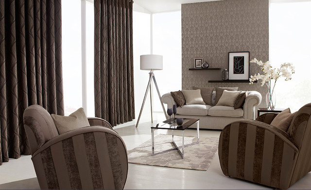 Curtains modern-vardagsrum