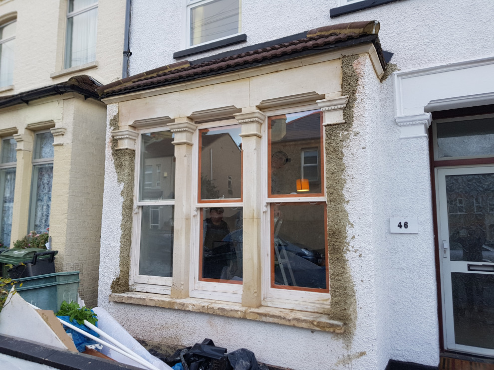 Replacing original features to period property + new timber sash windows