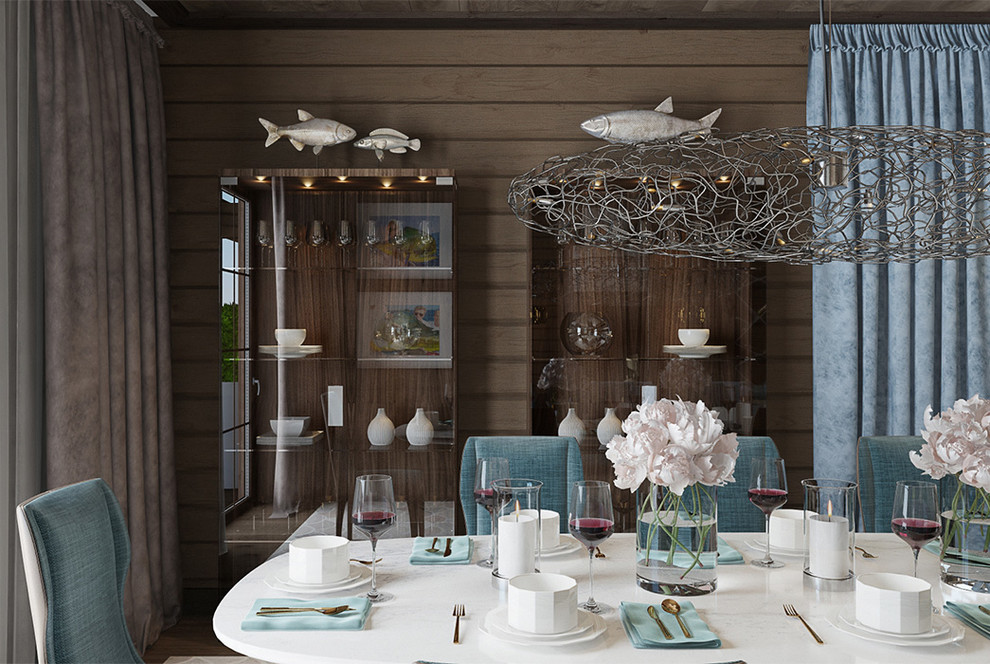 Элитный дом из клееного бруса проект "Мэрибель" от компании "ГрандСтрой"