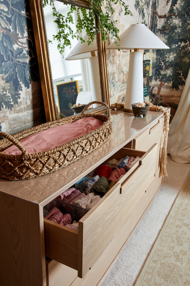 Dallas Influencer HK's Nursery, Where Dreams Come True - Step into a world where enchantment and elegance collide in the most captivating way. Hoàng-Kim Cung, a beauty and lifestyle content creator from Dallas, Texas, enlisted our help to create a space that transcends conventional nursery design. As the daughter of Vietnamese political refugees and the first Vietnamese-American to compete at Miss USA, Hoàng-Kim's story is woven with resilience and cultural richness.