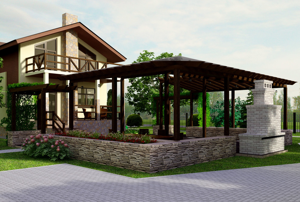 КП Опушкино. Ландшафтный проект. Проект патио.