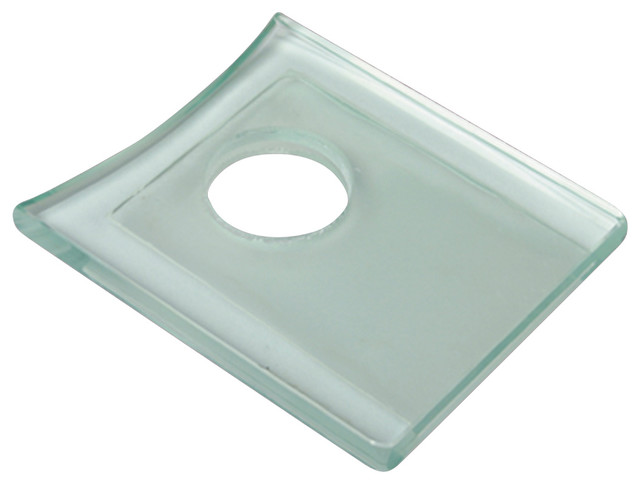 Faucet Parts Clear Glass Square Plate Only
