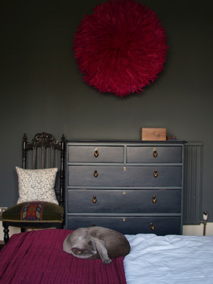 Inspiration for an eclectic bedroom in London.