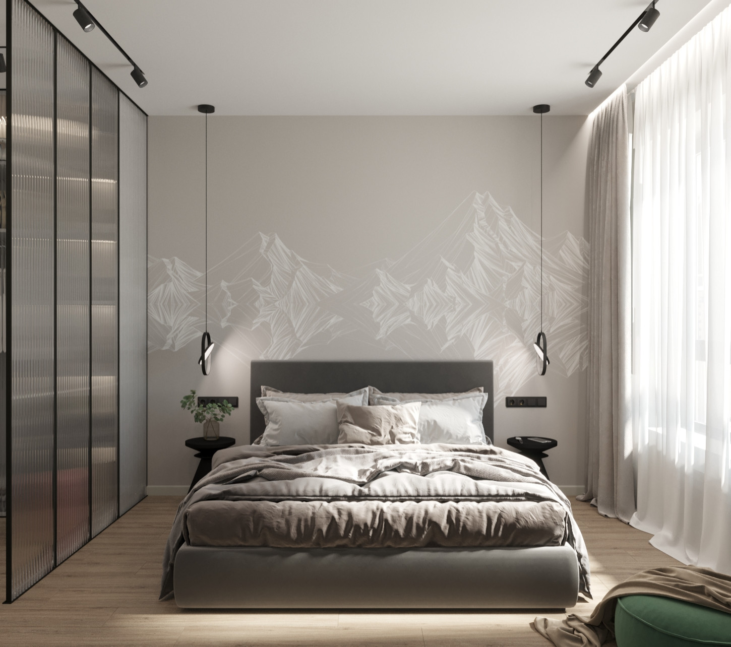 Стильная однушка 47 м² для девушки в ЖК Селигер Сити