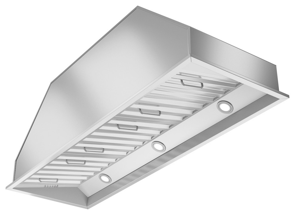 Ancona Pro Insert Range Hood 48" in Stainless Steel Transitional