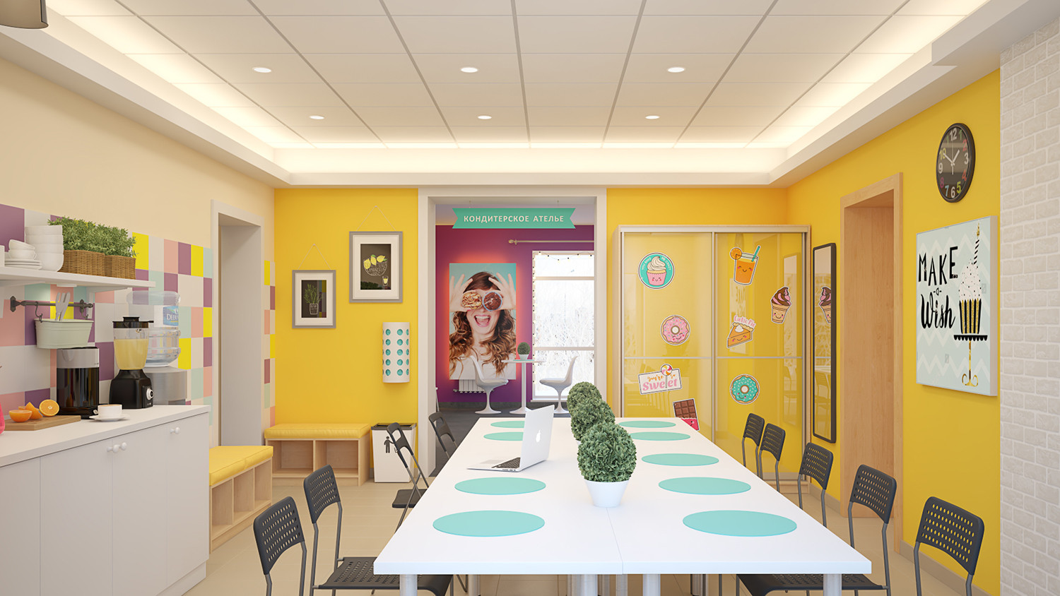 Интерьер кондитерской 9 Островов