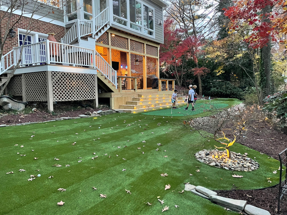 Photo of a contemporary garden in Raleigh.