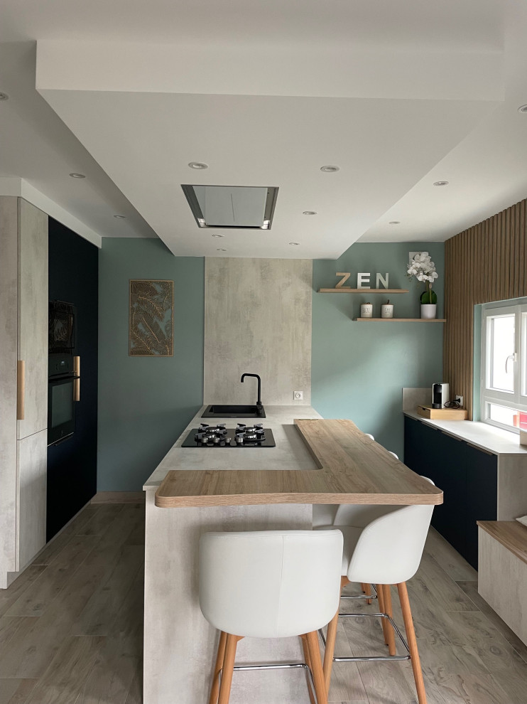 Transformation d'une cuisine avec création d'une entrée-banquette