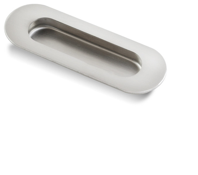 Oval Flush Pull Transitional Cabinet And Drawer Handle Pulls