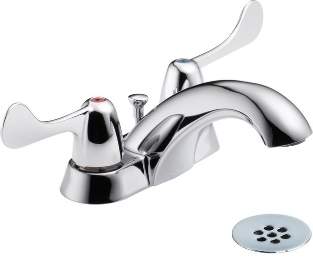 Delta 2529LfHdf Classic Centerset Bathroom Faucet With Drain Assembly