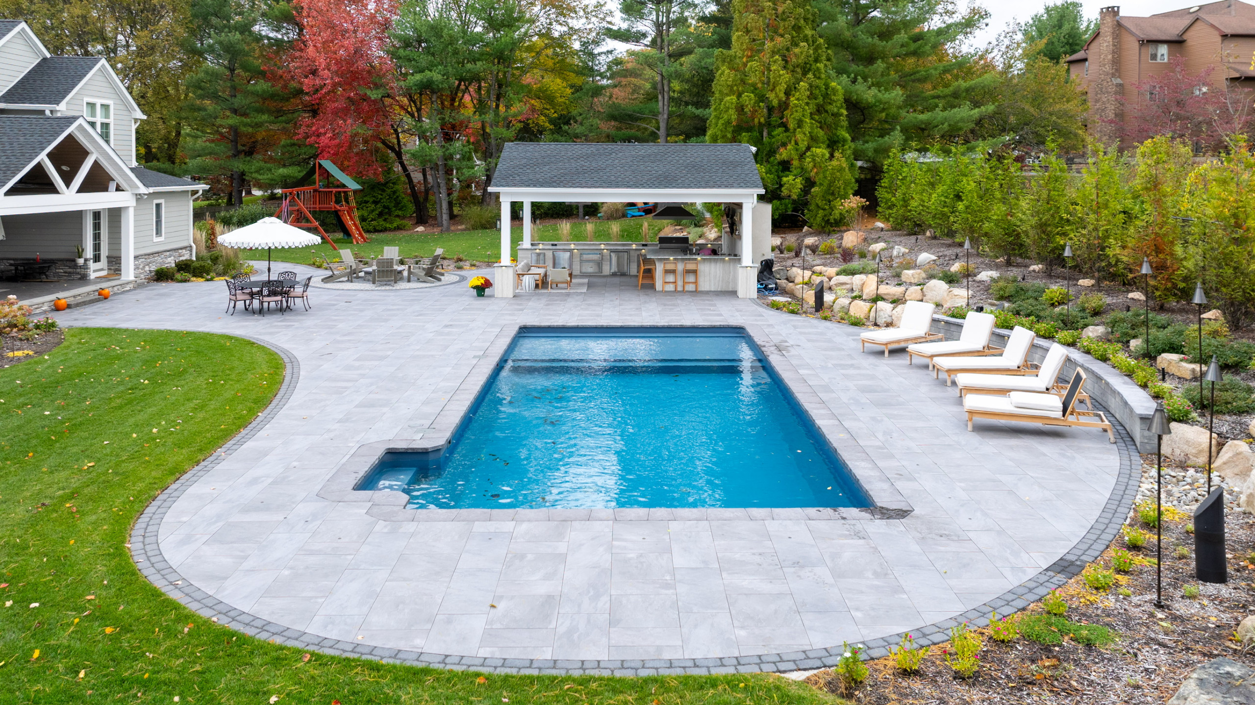 Porcelain Paradise with a Party Pavilian