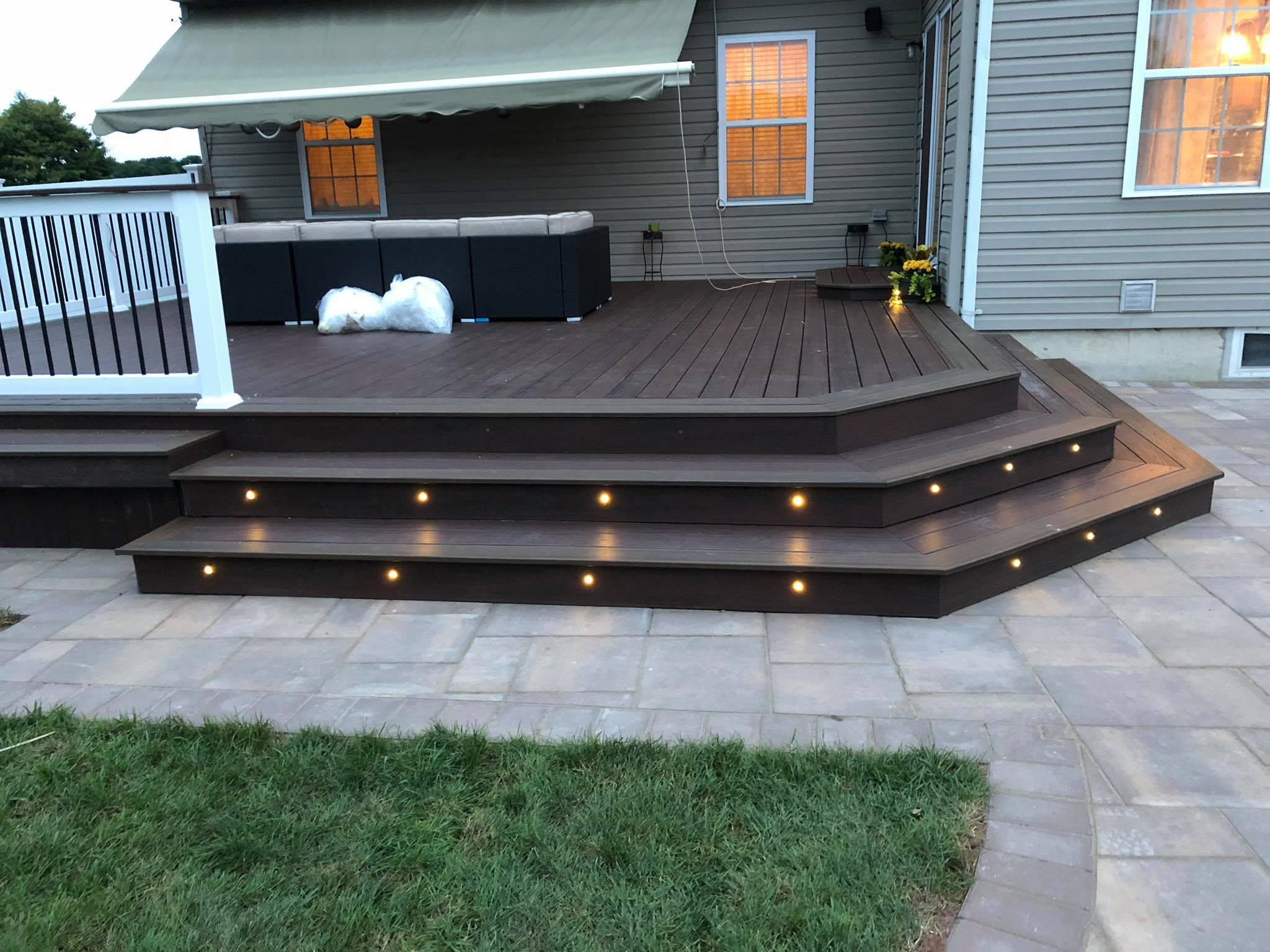 Custom Patio with Lighting