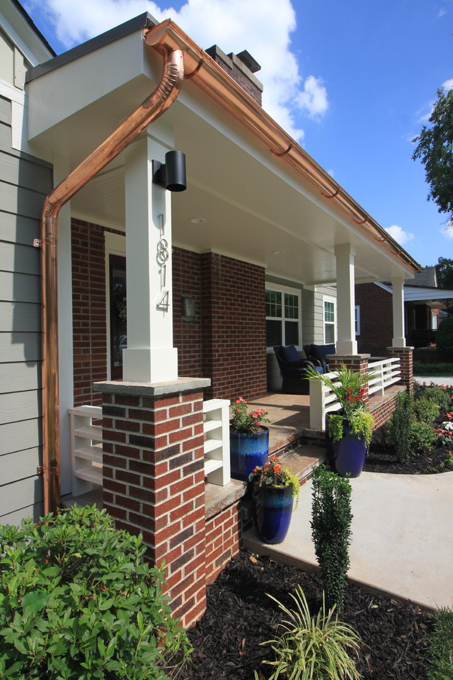 Front Porch Extension in North Main Transitional Porch Other by