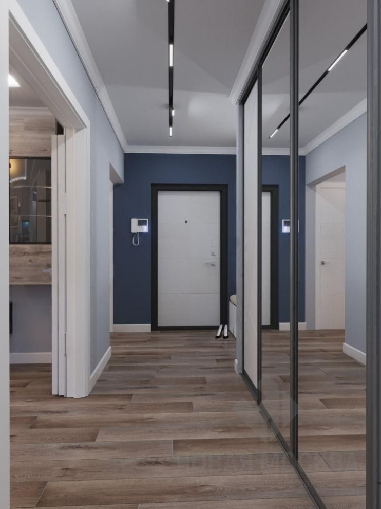 Дизайн-проект трехкомнатной квартиры площадью 87 кв.м в ЖК «Лучи»