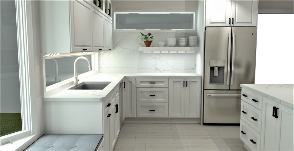 Kitchen Bump Out Addition Rockville, MD Contemporary Kitchen DC