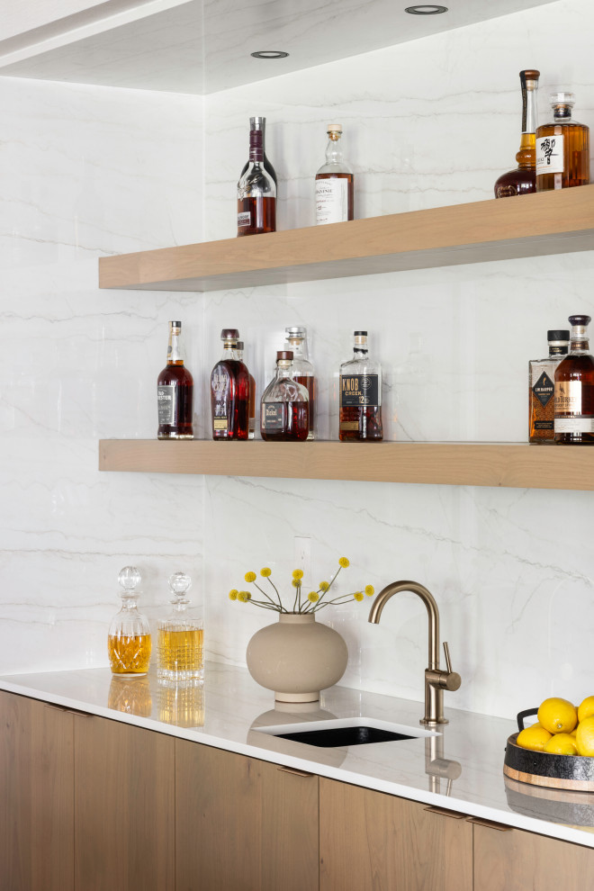 Vienna Contemporary Kitchen - Contemporary - Home Bar - DC Metro - by ...