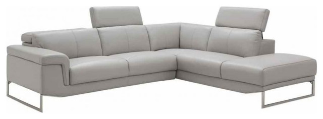 Athena Modern Leather Sectional Sofa In, Contemporary Leather Sectional Sofas