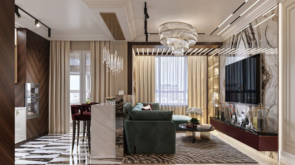 ЖК Тимирязевский, кухня-гостиная