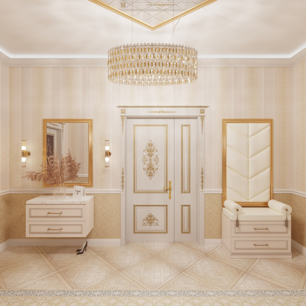 Спальня и прихожая в коттедже