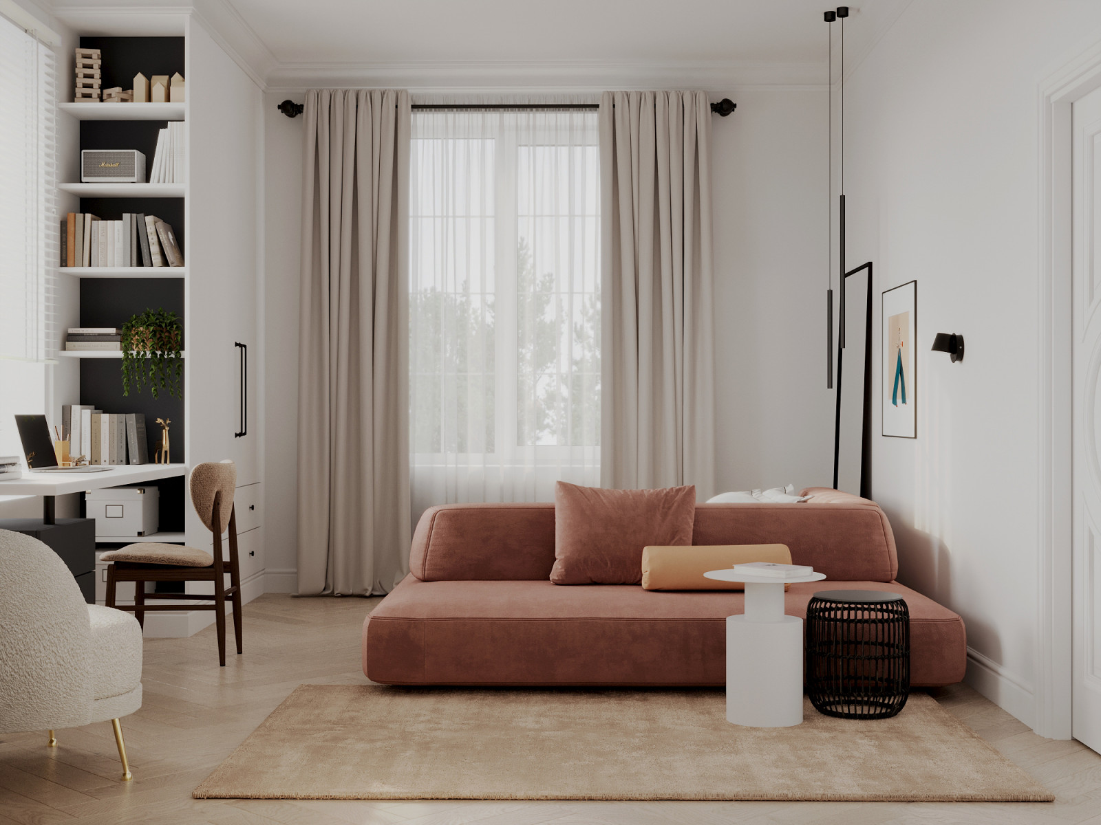 Дом с арочными окнами