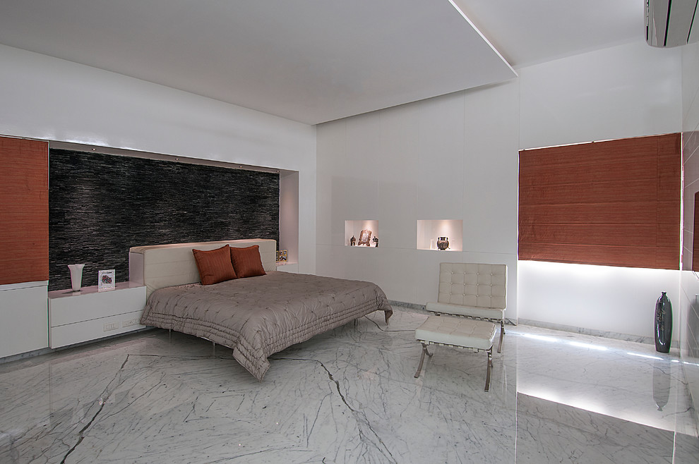 Contemporary bedroom in Bengaluru.