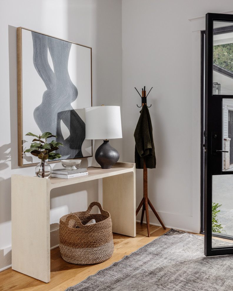 Entryway - transitional entryway idea in Charlotte