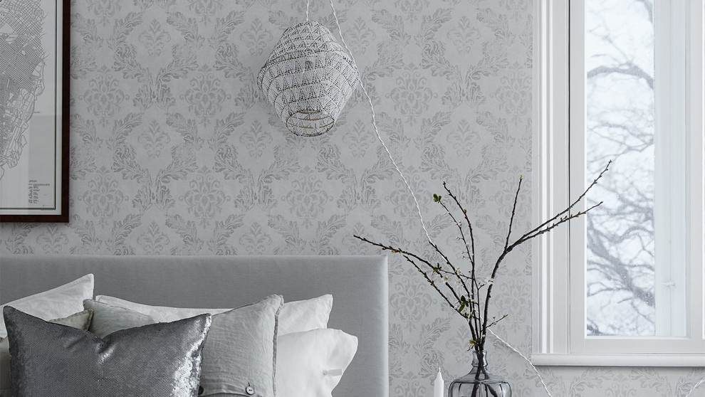 шведские обои в интерьере