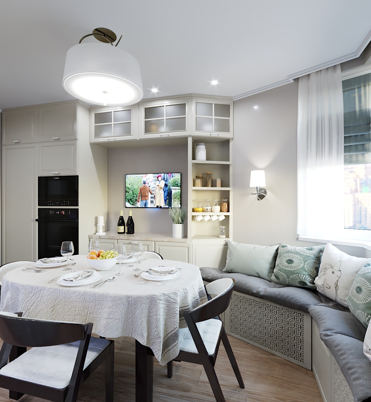 Кухня в стилистике "Современная классика"