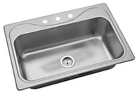 Sterling 24912-3 Southhaven 33" Single Basin 20 Gauge Kitchen - Stainless Steel