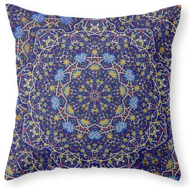 Society6 Nine Sided Ornamen, Throw Pillow - Mediterranean - Decorative Pillows - by Society6