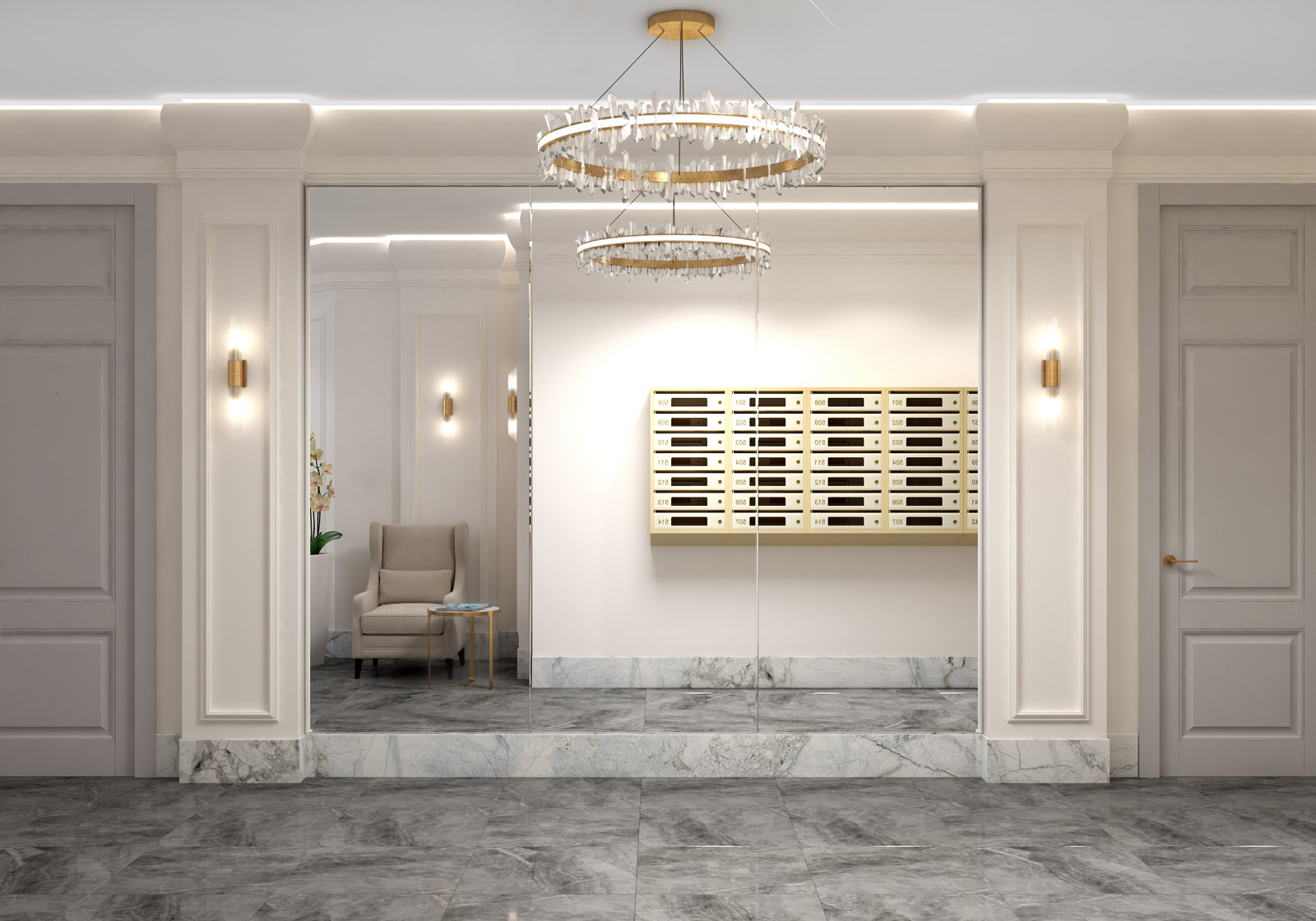 входная группа в ЖК