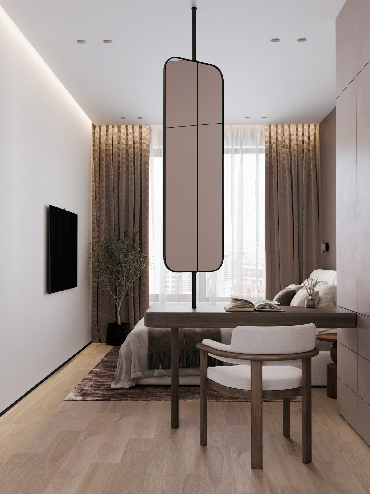 ЖК «Grand View» - квартира площадью 111,8 м2 в стиле уютный минимализм