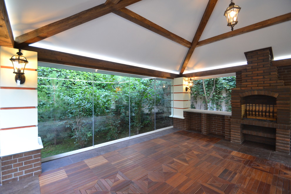 Фасад дома в Подмосковье - Классика. Фотографии