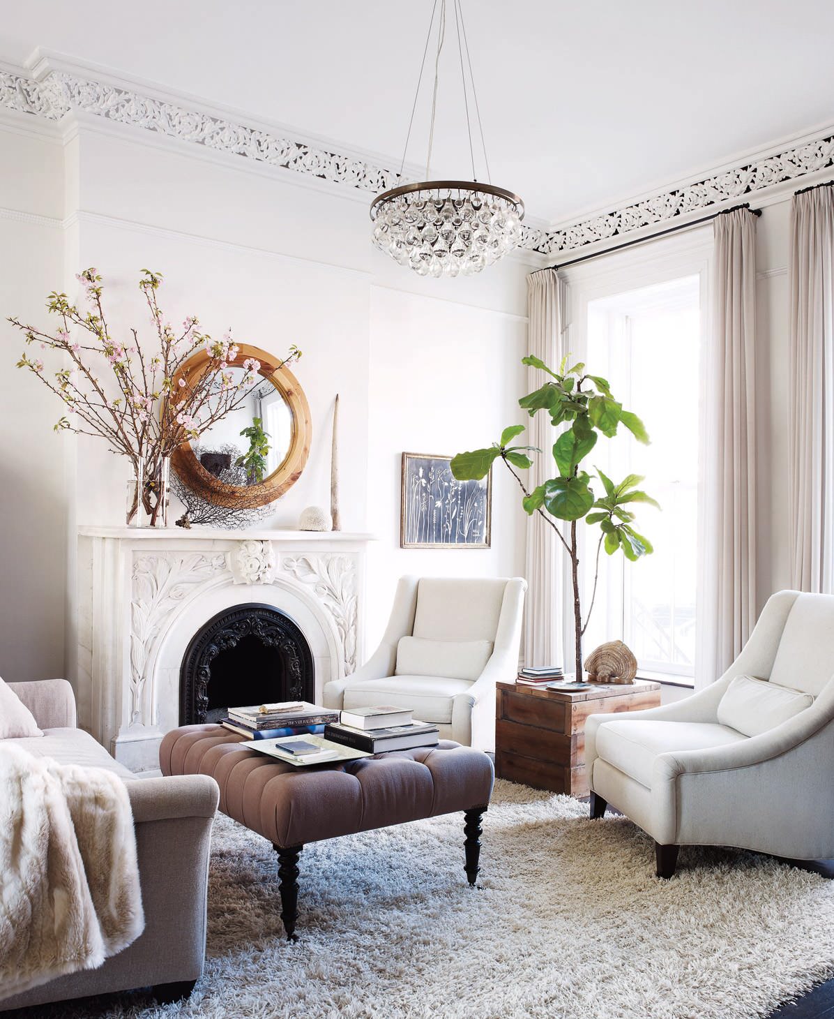 White And Beige Living Room Ideas Photos Houzz