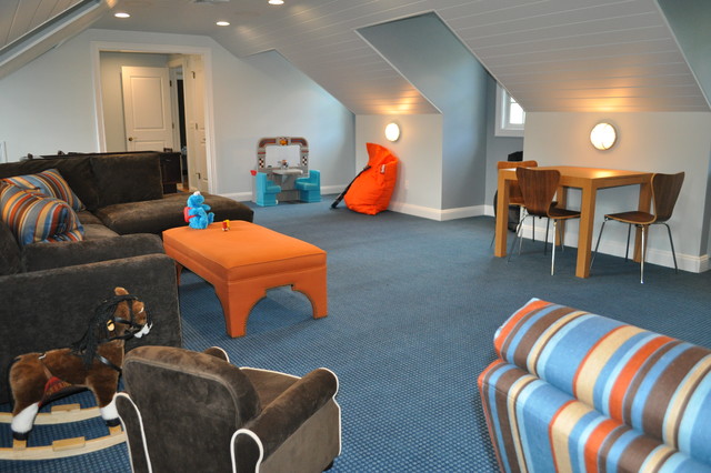 Kids Rec Room - Traditional - Kids - New York - by Deepdale House LLC