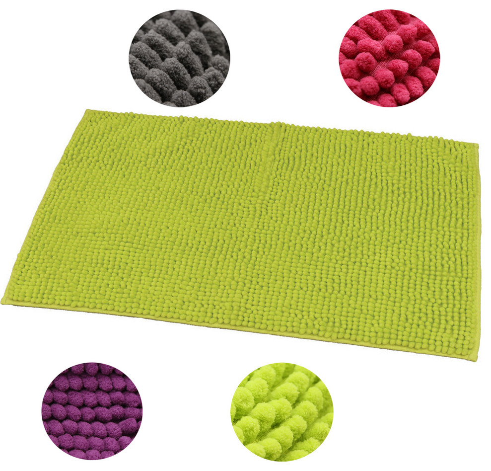 Soft Microfiber Area Rug Polyester Luxurious Balls Mat Bathroom Rug 30"x17" Ani