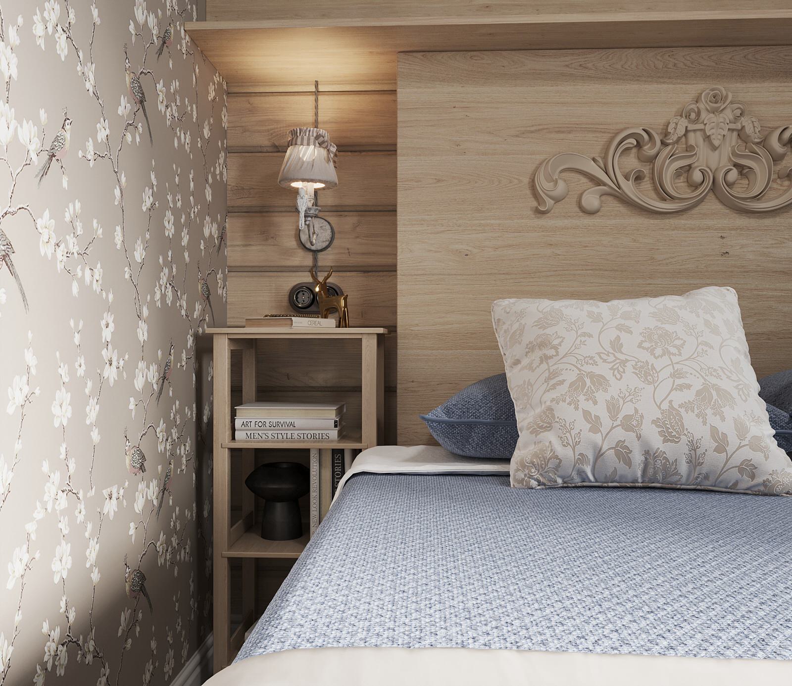 Дизайн интерьера срубного дома