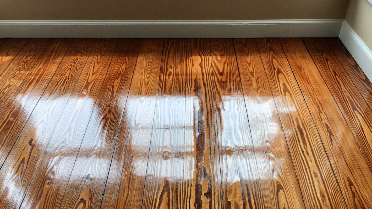 Hardwood Flooring installations w/ English Chestnut Stain Finish
