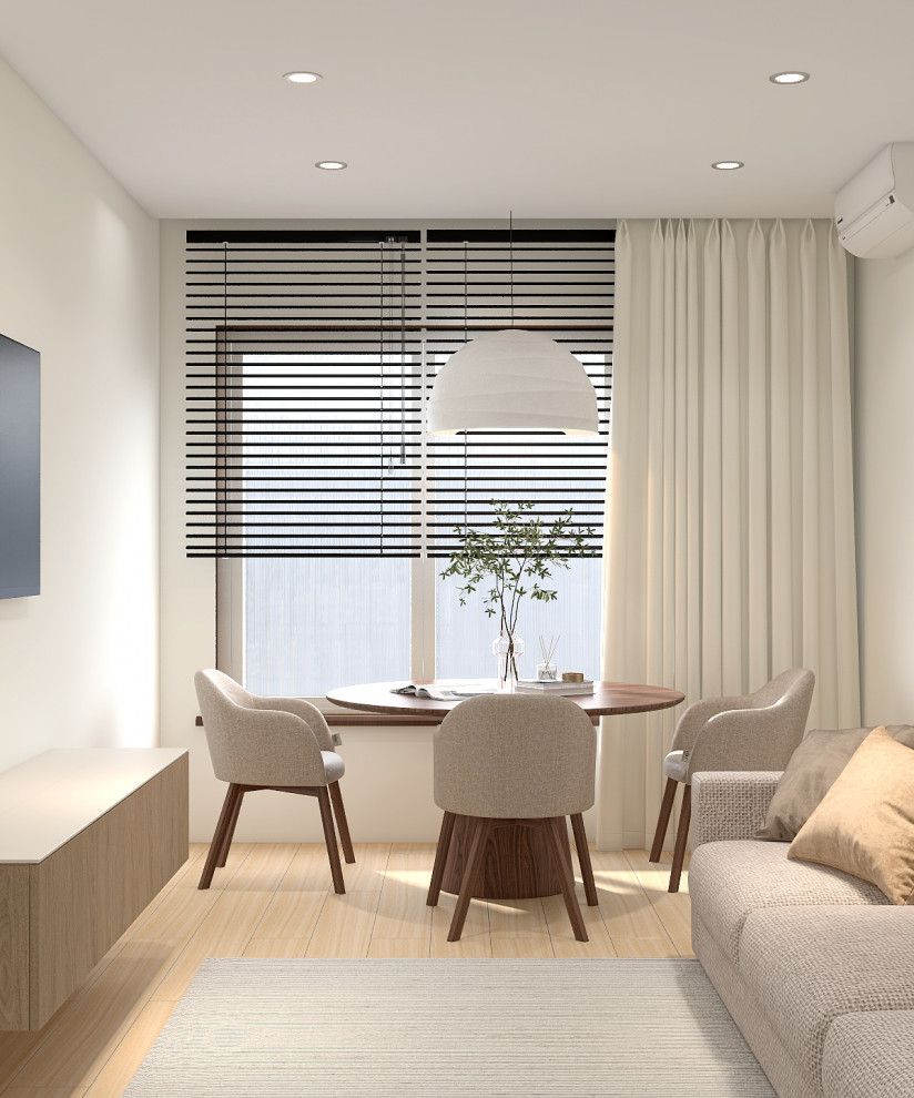 Квартира для любителей  минимализма в природных оттенках