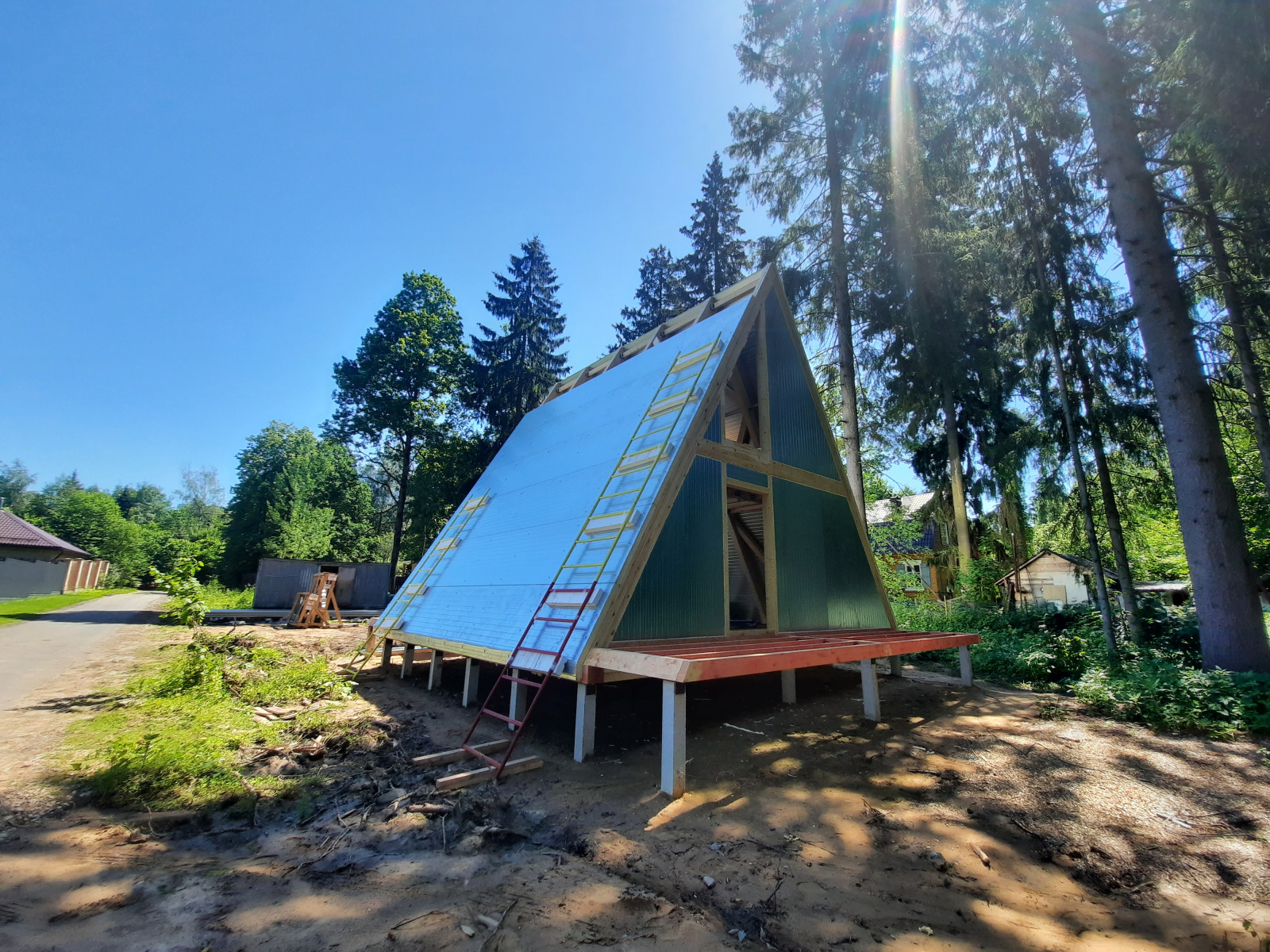 Каркасный одноэтажный дом