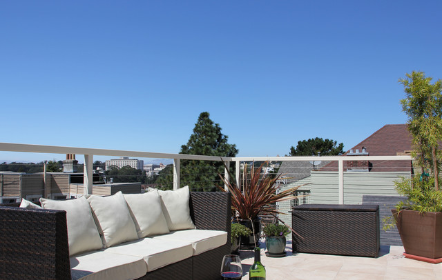 Roof Deck for San Francisco Haight Addition and Remodel contemporary-porch