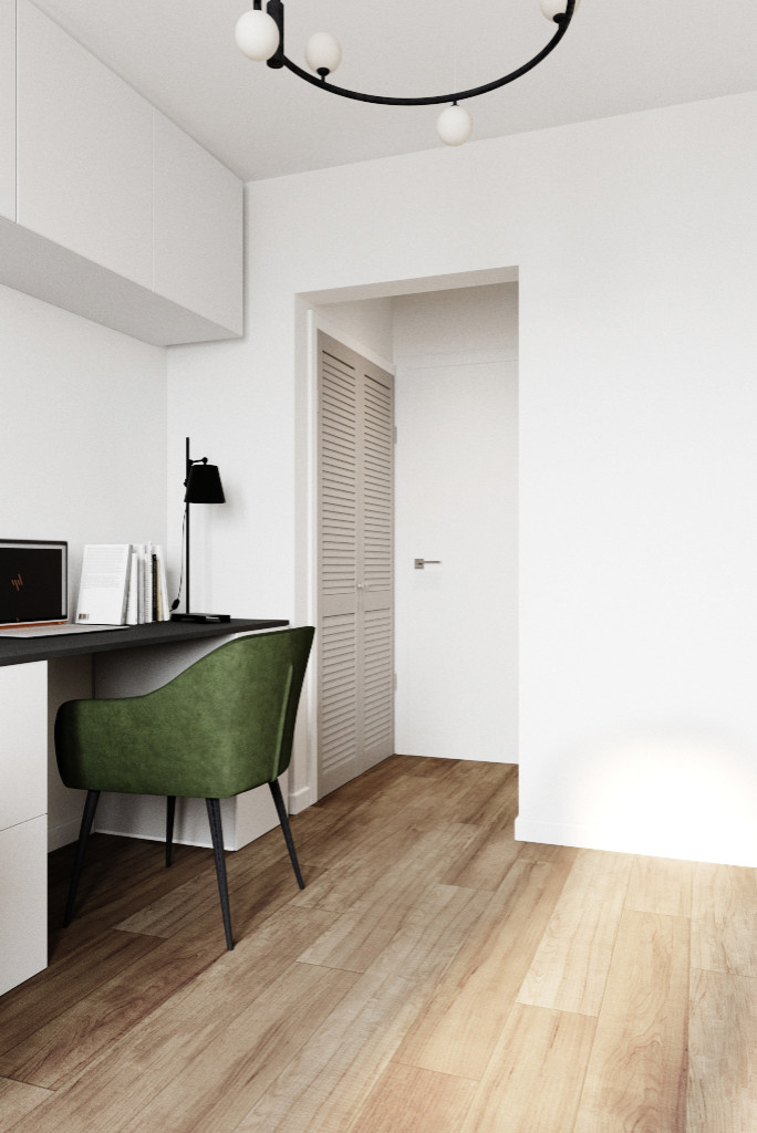 Рабочий кабинет в скандинавском стиле