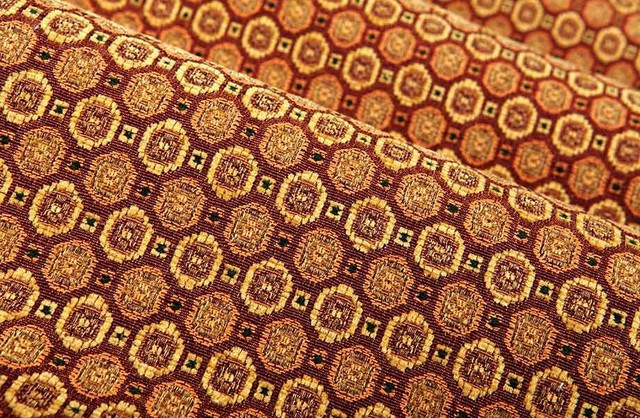 Composed Upholstery Fabric in Wine