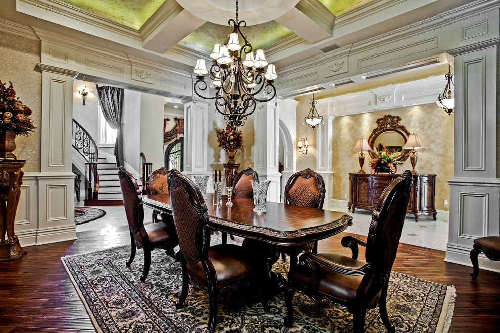 Photo of a mediterranean dining room in Tampa.