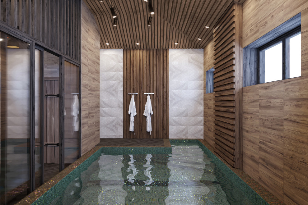 Дизайн-проект домика для отдыха с бассейном