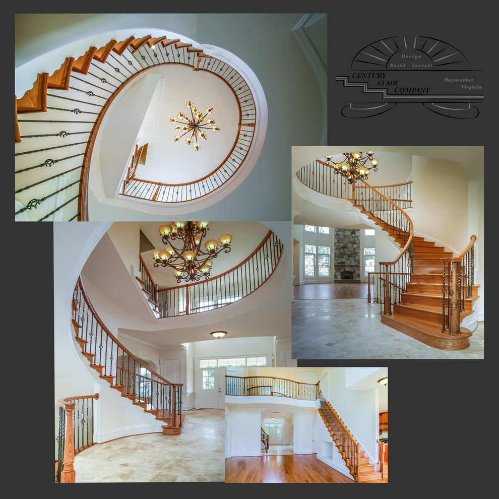 14_Entryway Transformation – Spiral Freestanding Staircase, Gainesville VA 20155